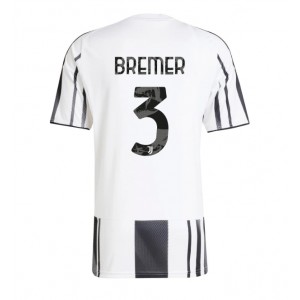 Fotbalové Dres Juventus Gleison Bremer #3 Domácí Oblečení 2025-26 Krátký Rukáv